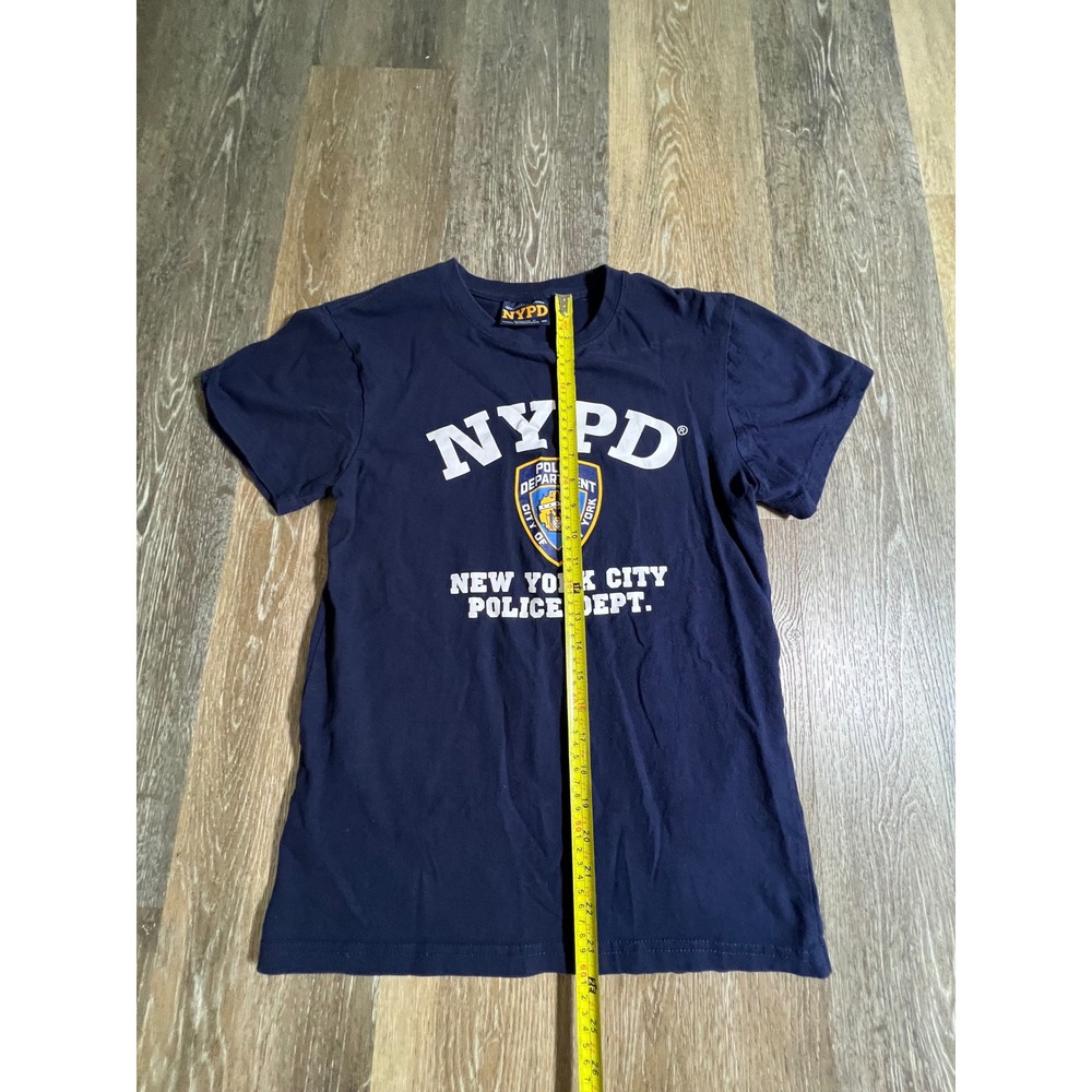 NYPD Graphic T-Shirt Mens Small Navy Blue NYC Police Dept Shield SKU2479 - Picture 4 of 6